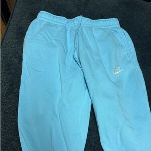 Blue Nike sweatpants